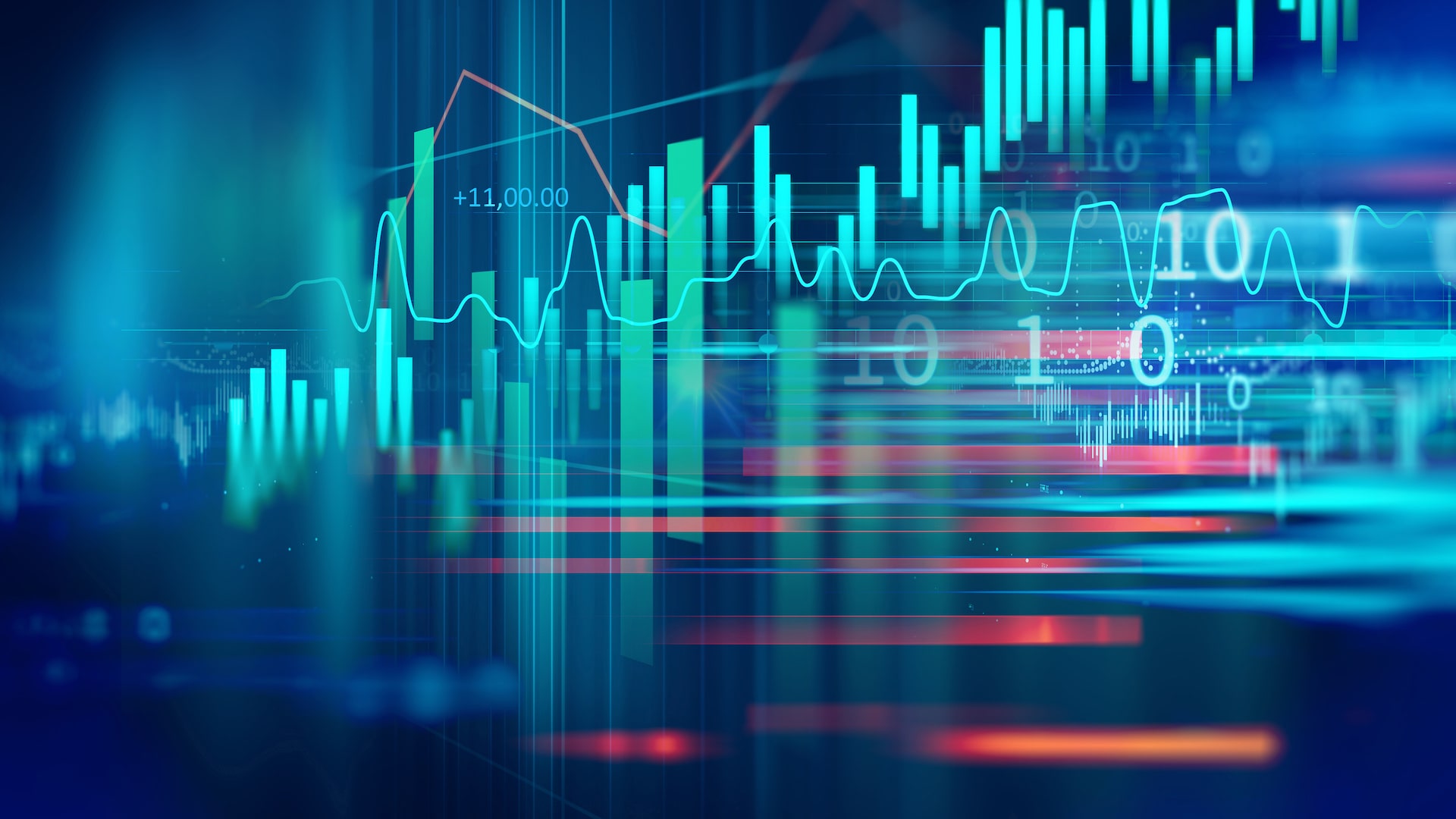 A laptop showing digital charts, representing fintech and digital financial tools.