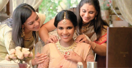 Indian woman in TV advertising